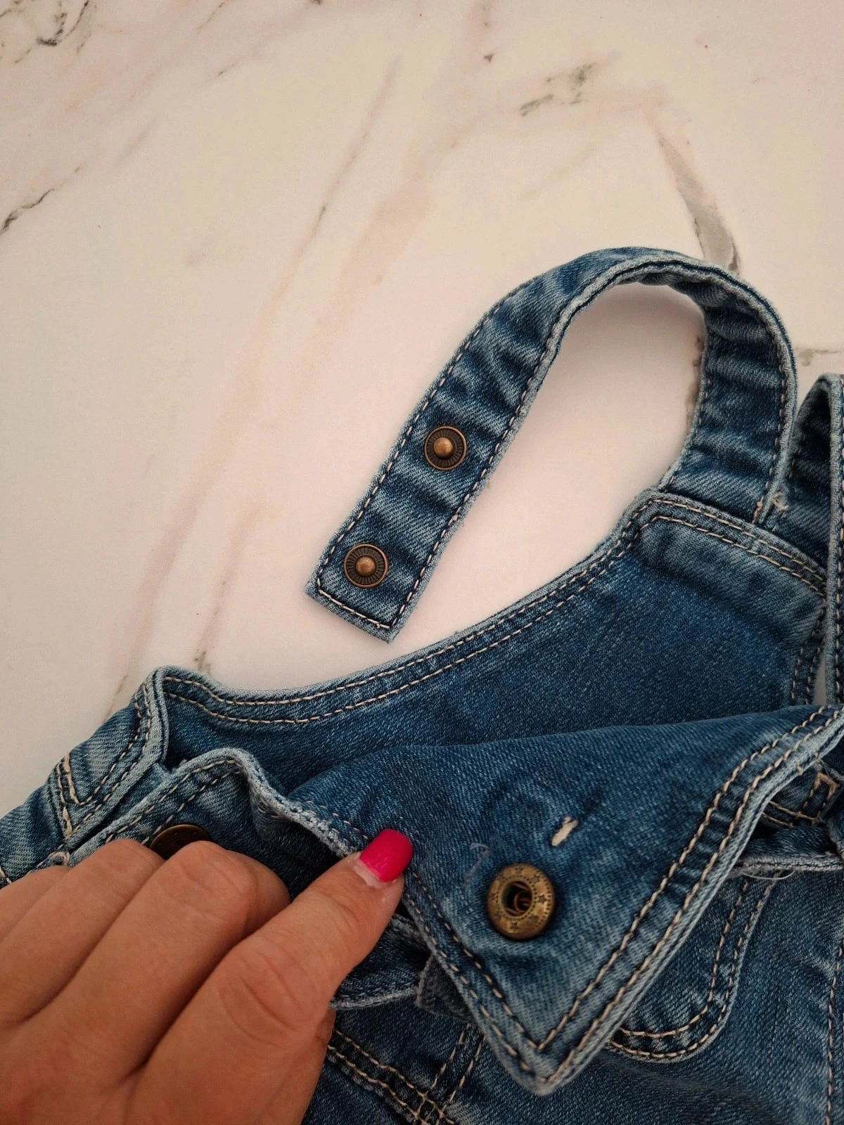 Robe salopette en jean - 3 mois 59cm - Tape à l'œil – photo 5